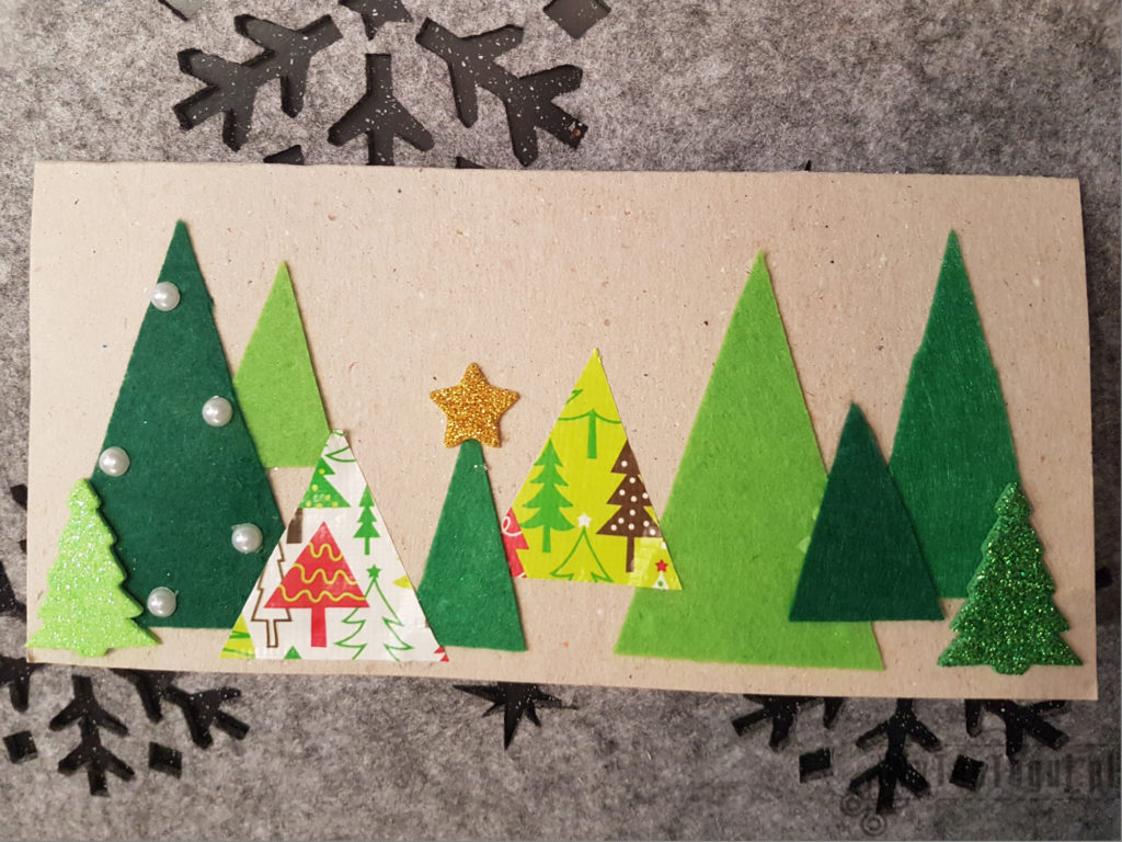 Kartki świąteczne z filcu