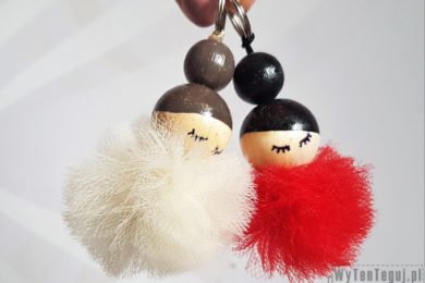 Wooden bead ballerina