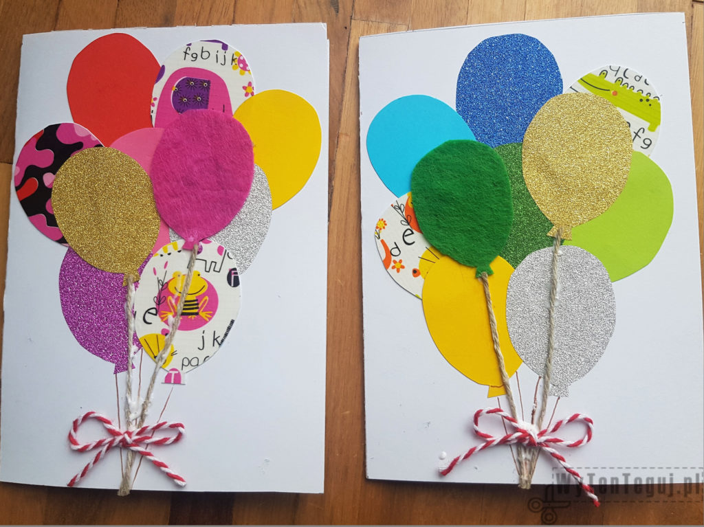 Birthday cards with balloons