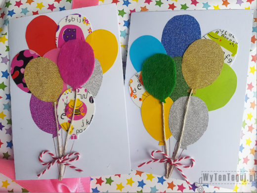 Kartki urodzinowe z balonami