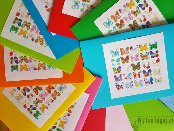 Kartki z motylkami