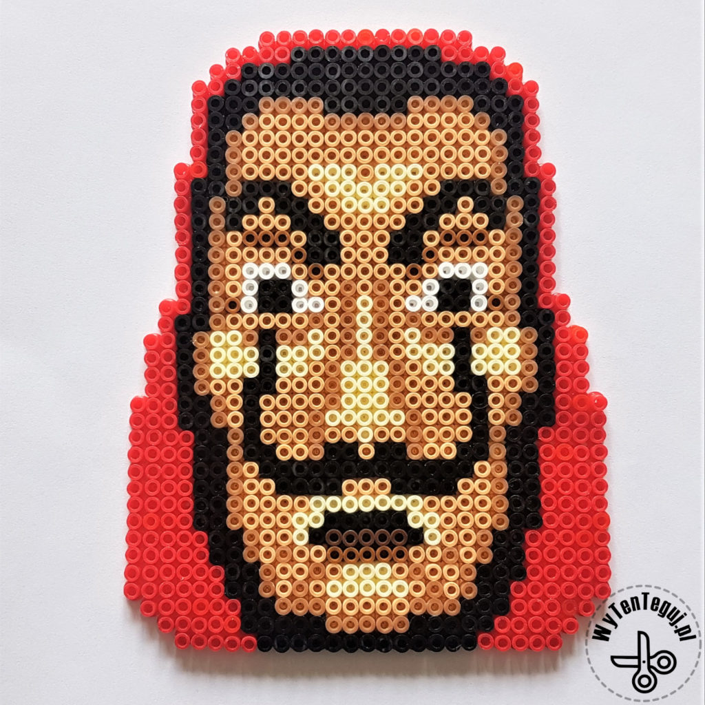 Dali mask out of perler beads