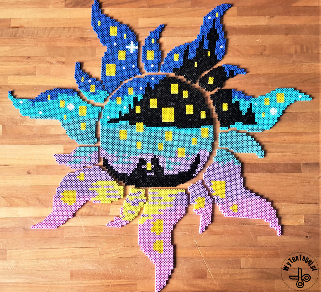 Tangled image out of perler beads