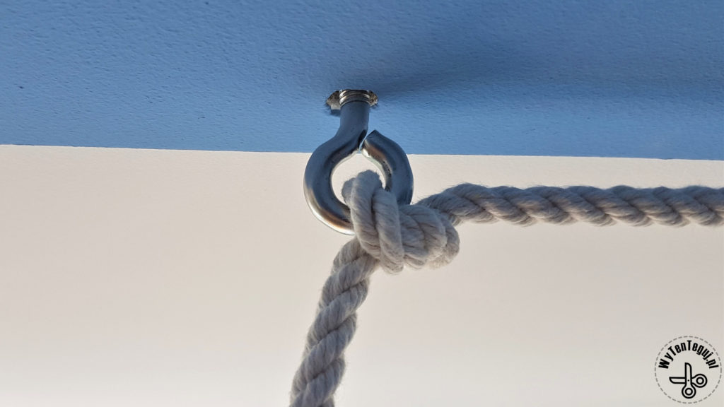 Rope protection on an eyelet