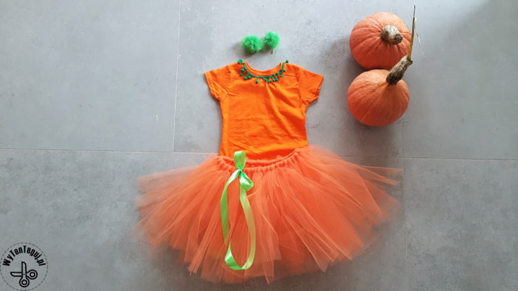 Girls Halloween costume - pumpkin tutu princess