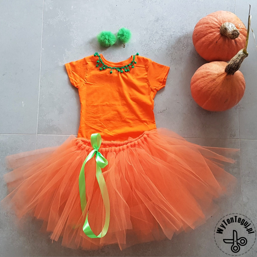 Girls Halloween costume - pumpkin tutu princess