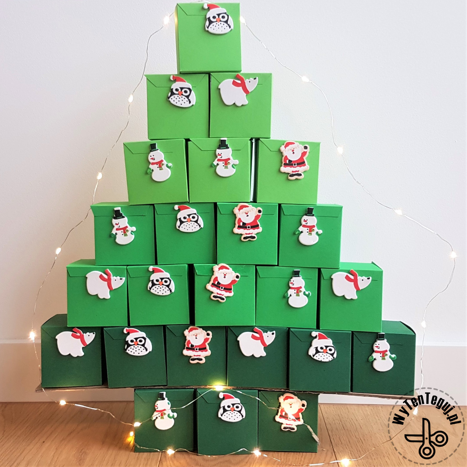 Christmas tree treasure box advent calendar