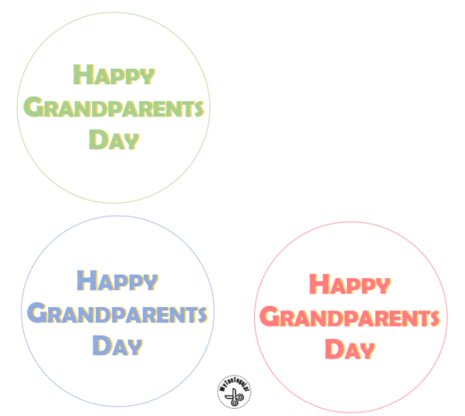 Happy Grandparents Day cards DIY - with our templates are super easy