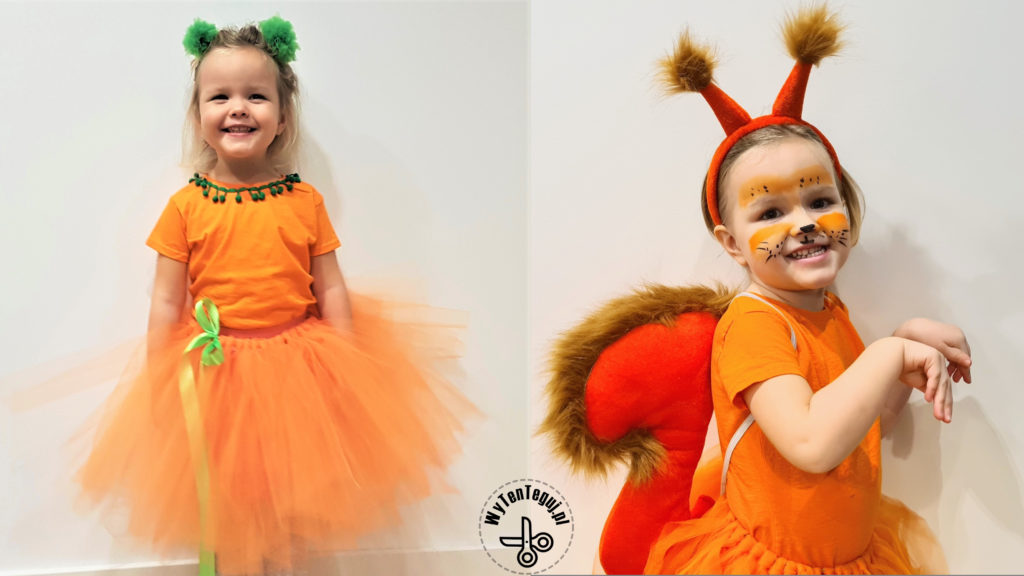 pumpkin and squirrel tutu costumes