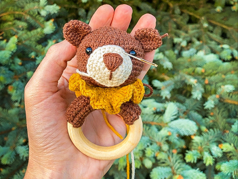 Teddy bear rattle 
