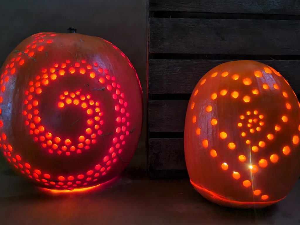 How to carve a pumpkin with power drill