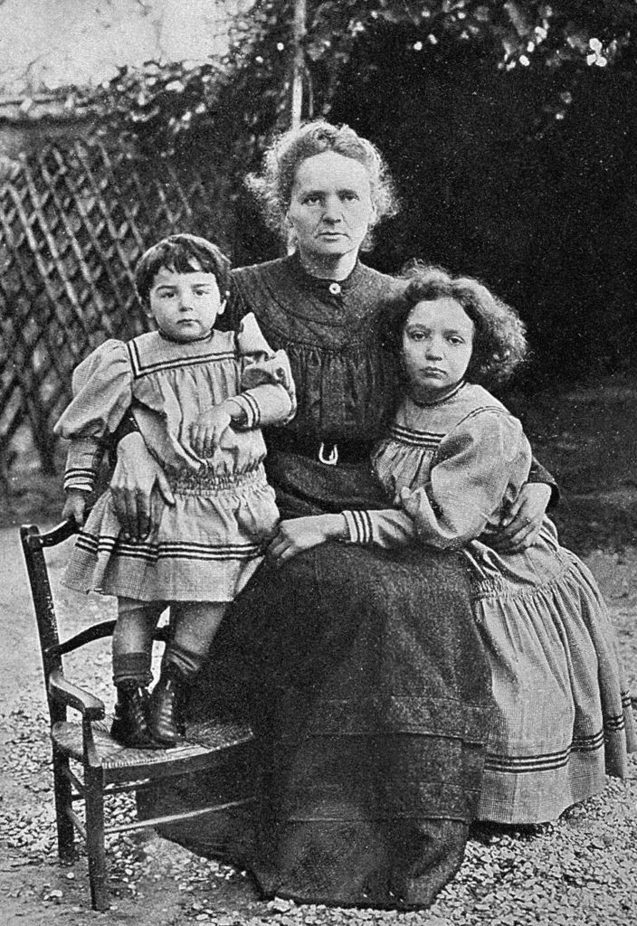 Eve, Maria and Irene Curie