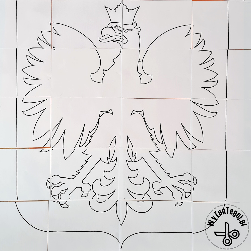 Eagle emblem printed on 20 pages