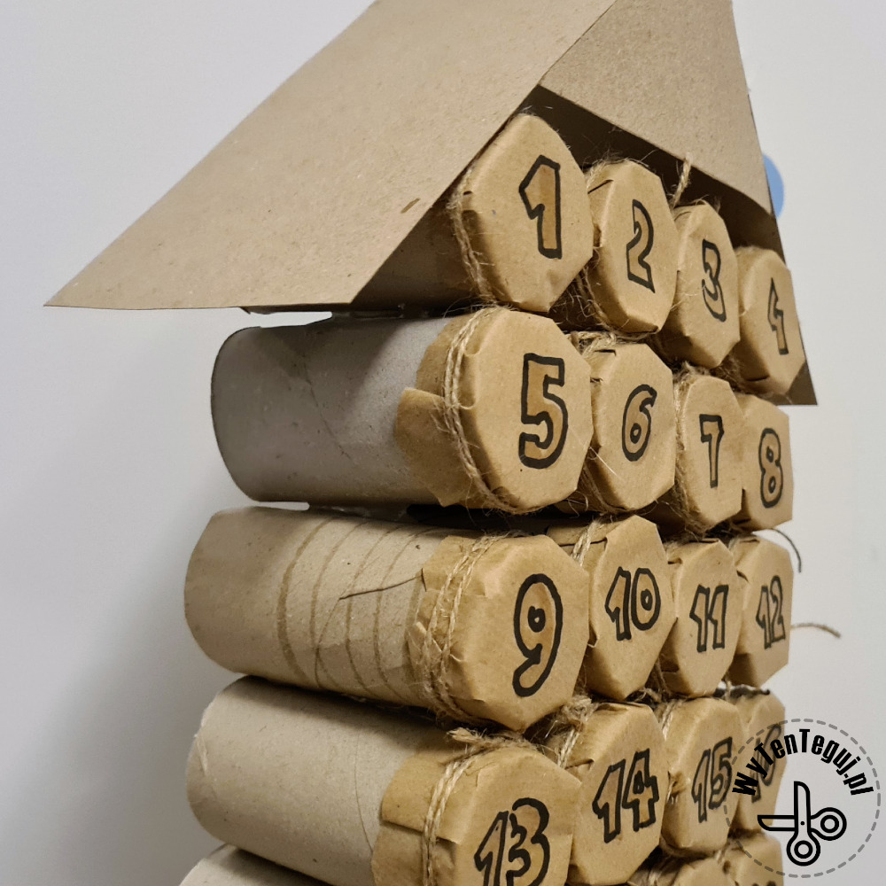 How to make an advent calendar from paper rolls
