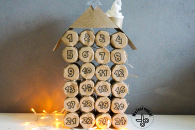 How to make an advent calendar from paper rolls