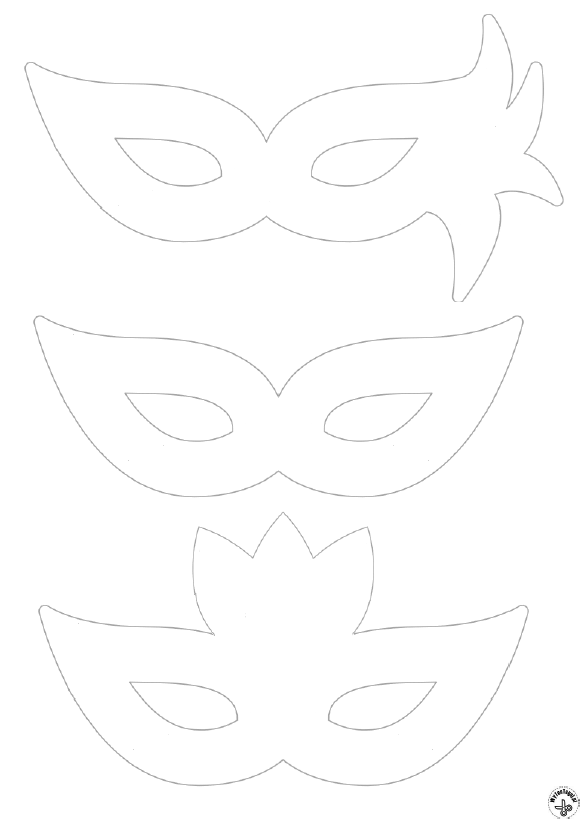 masquerade masks templates