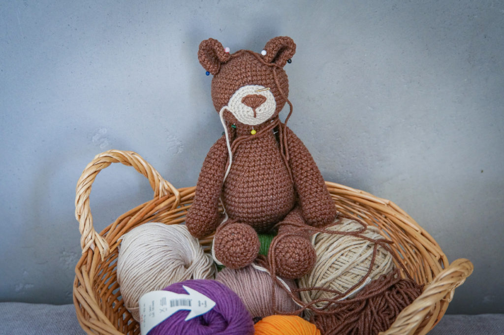 Chocolate teddy bear - to sew