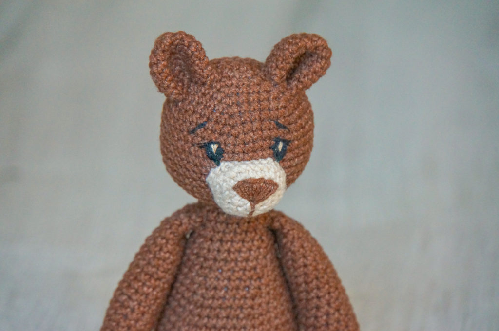 Chocolate teddy bear - head