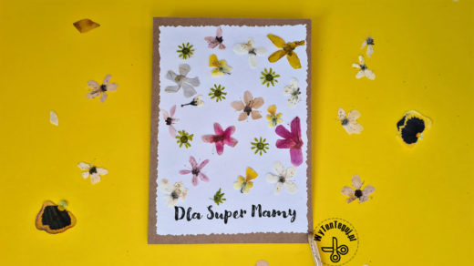How to make card with pressed flowers