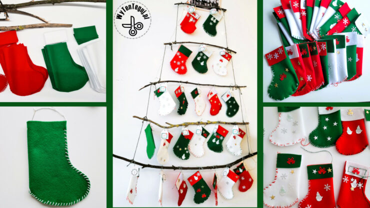 How to make mini stocking advent calendar