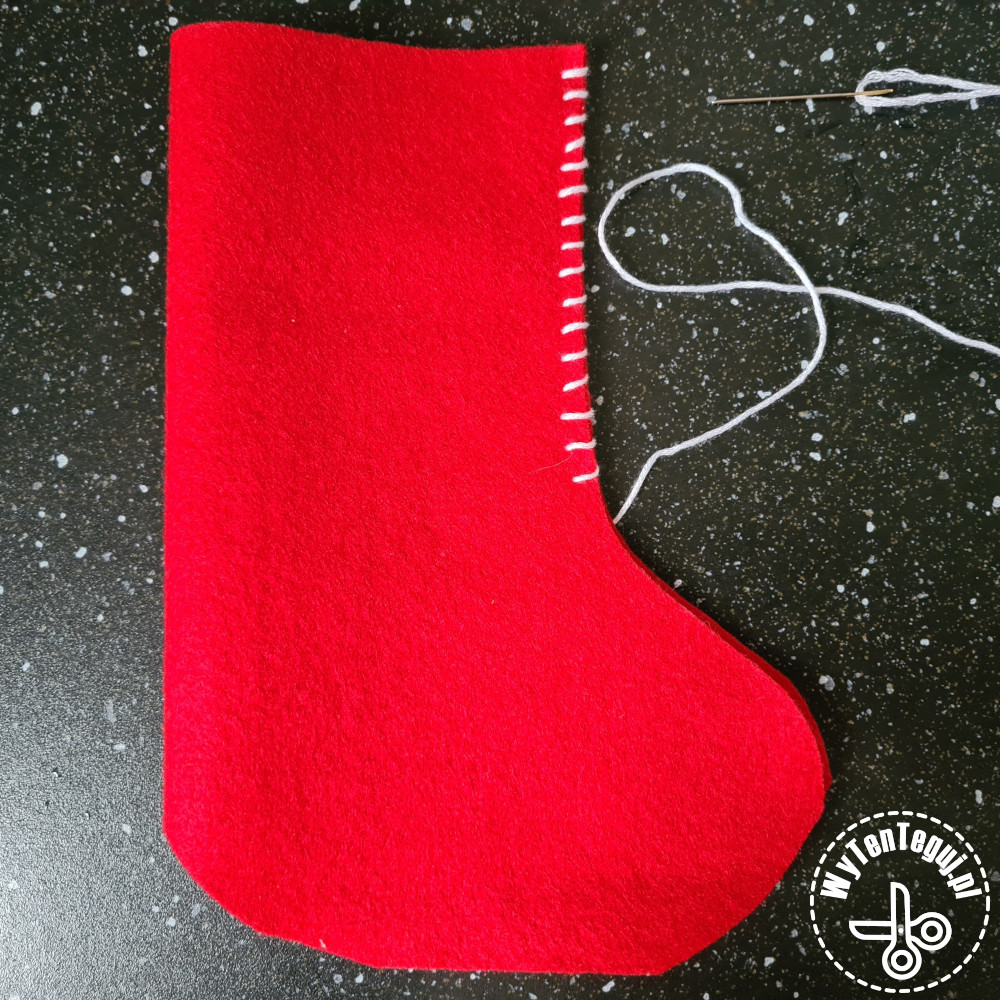 How to sew Santa's stocking