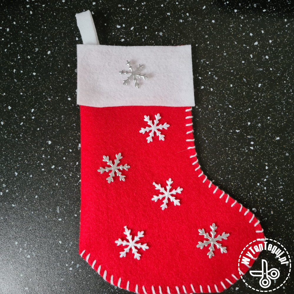 How to sew Santa's stocking