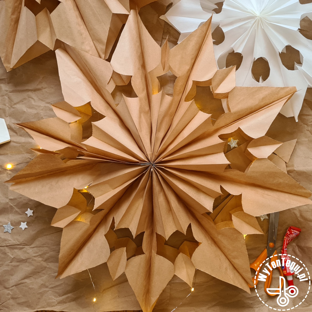 Large paper bags snowflakes