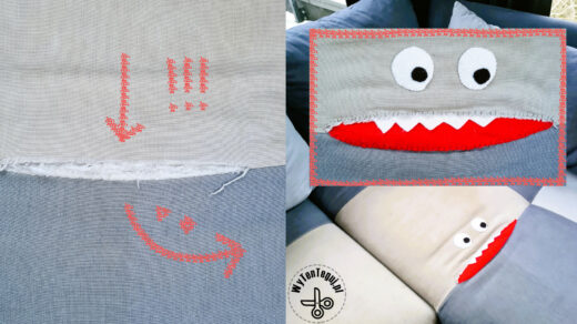 How to repair a torn sofa with a monster patch