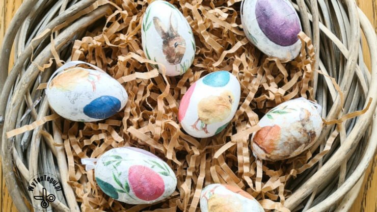 How to make Easter egg decoupage - WyTenTeguj