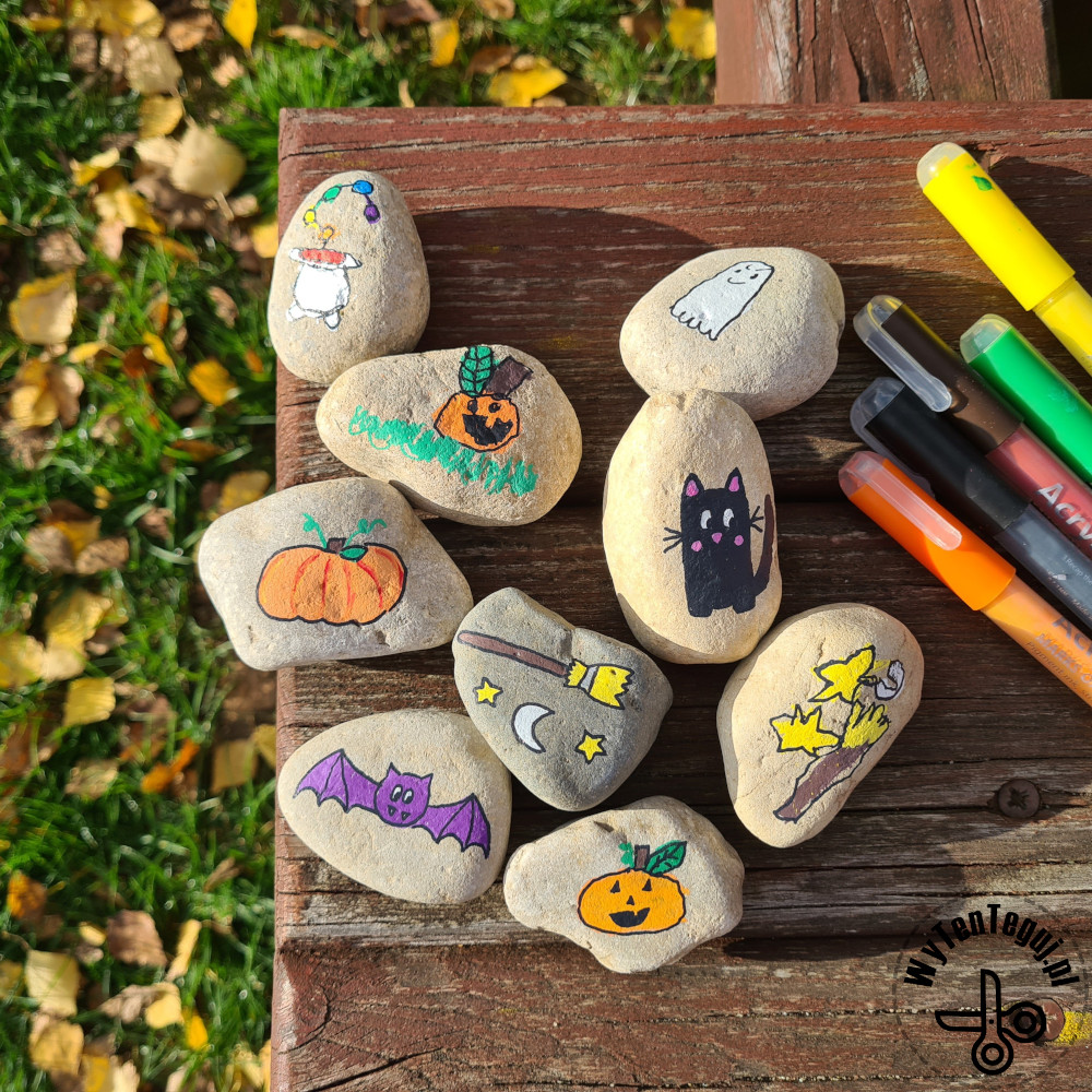Painted rocks Halloween