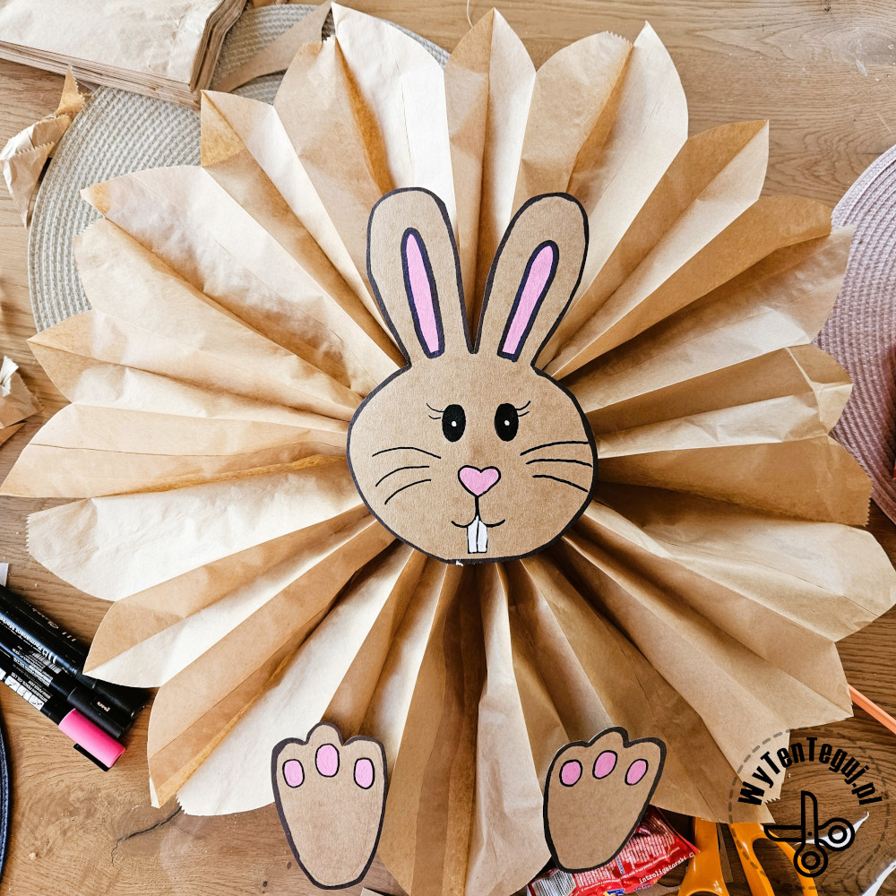 How to make a paper bag bunny