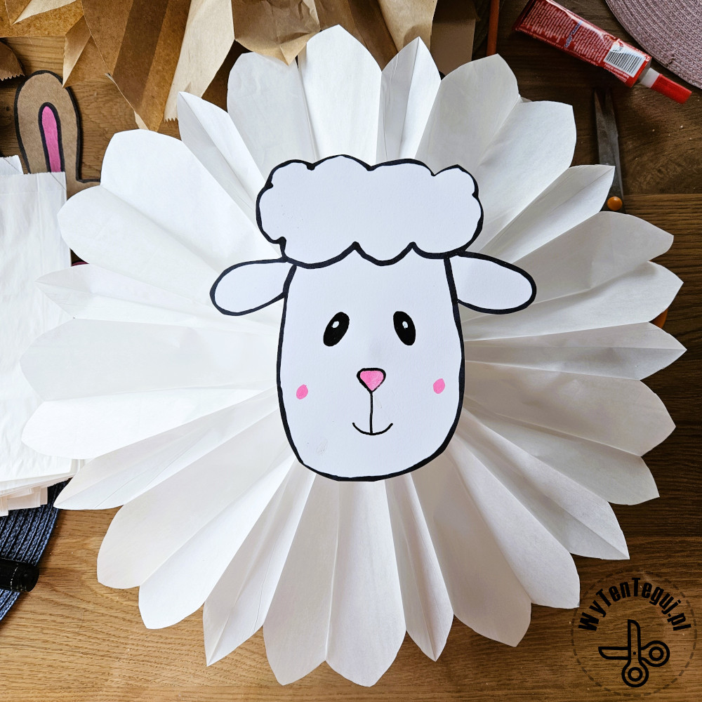 How to make a paper bag sheep