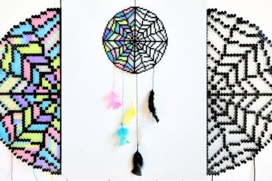 DIY Wednesday Dreamcatcher with Iron Beads