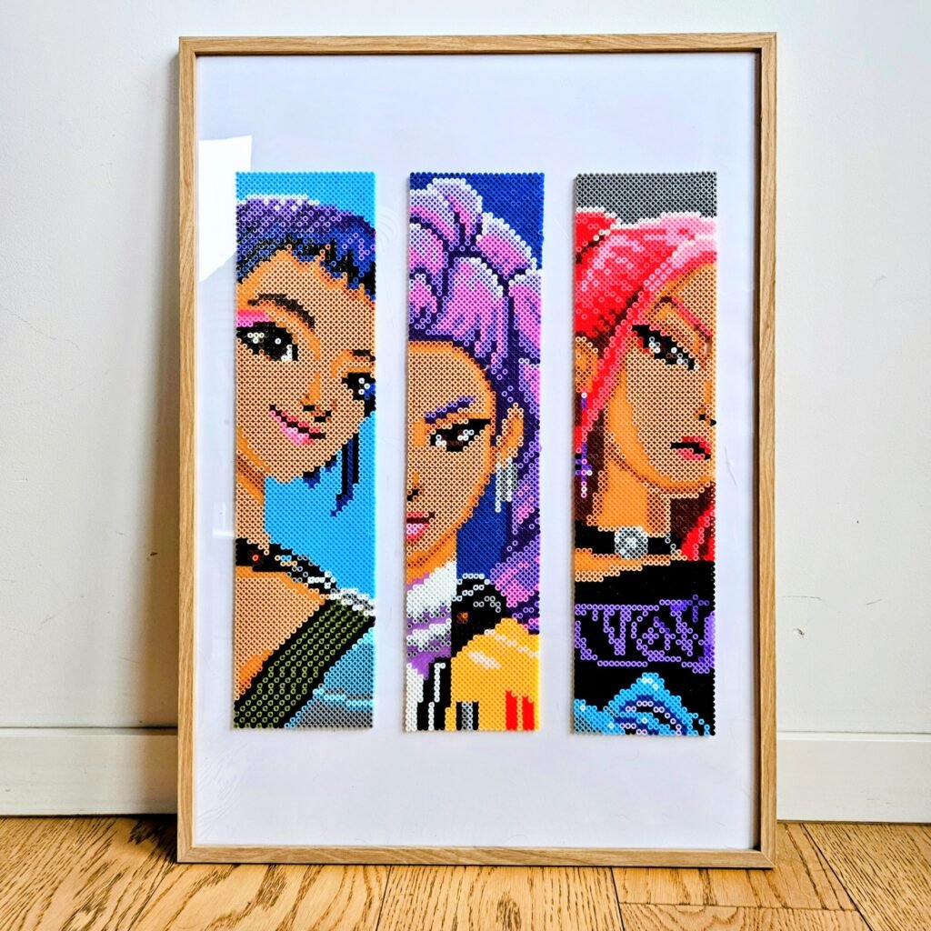 K-pop Demon Hunters z koralików do prasowania