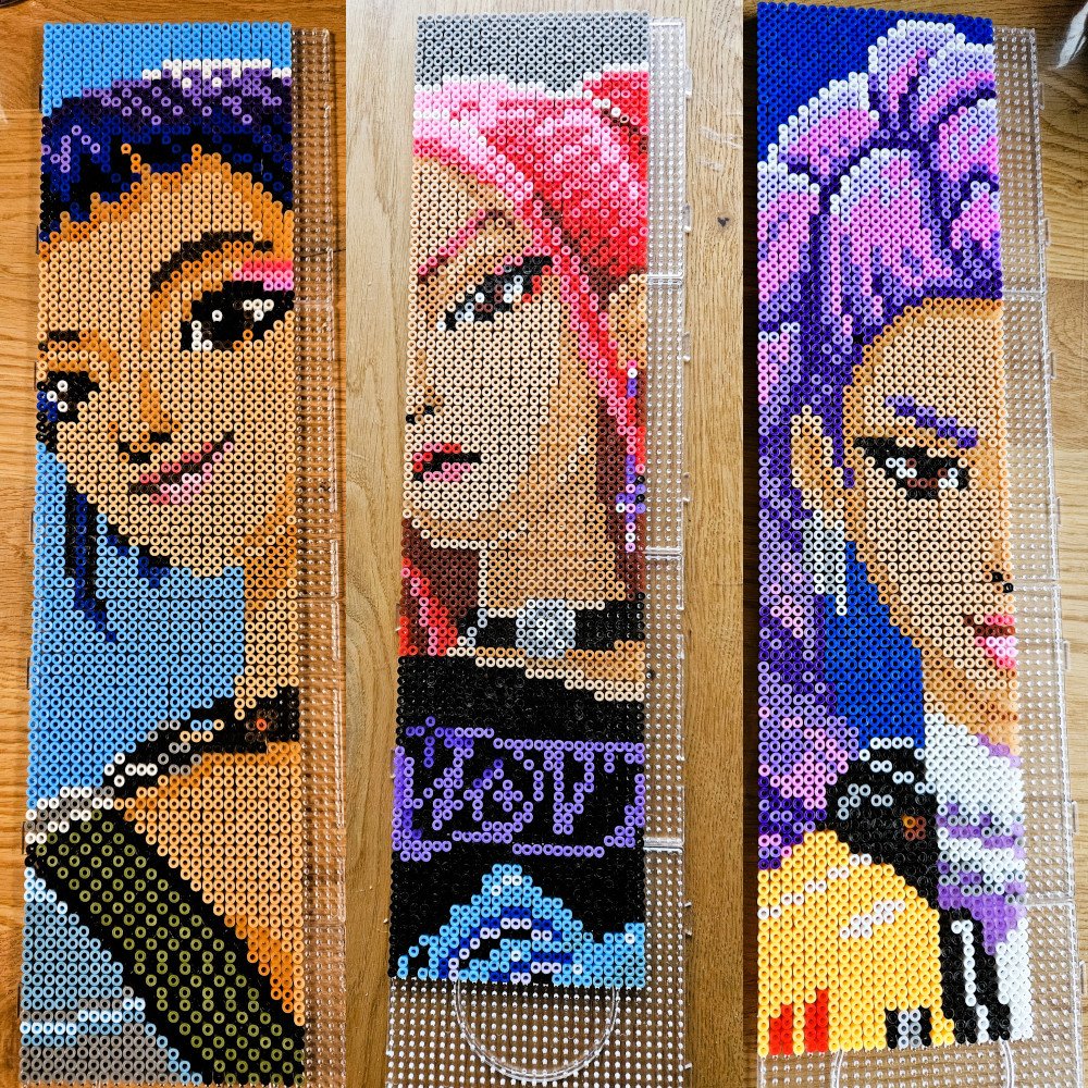 K-pop Demon Hunters z koralików do prasowania