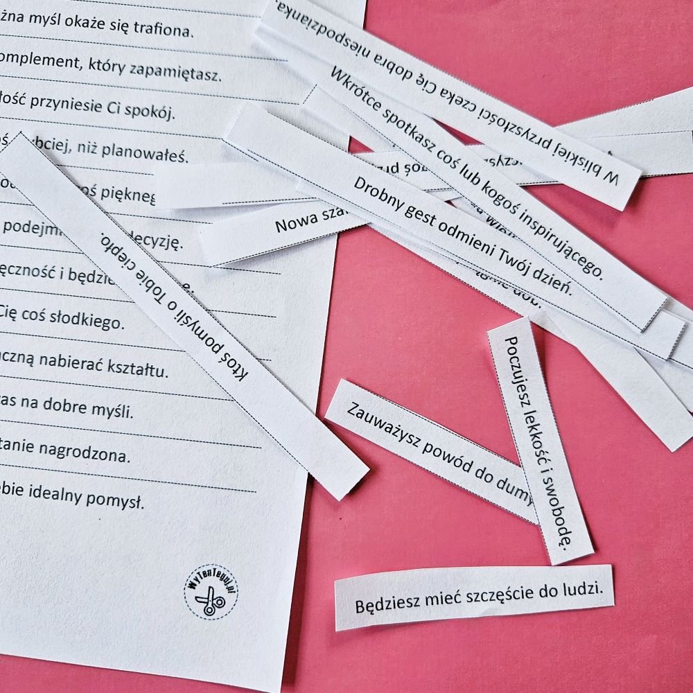 Wróżby do ciasteczek