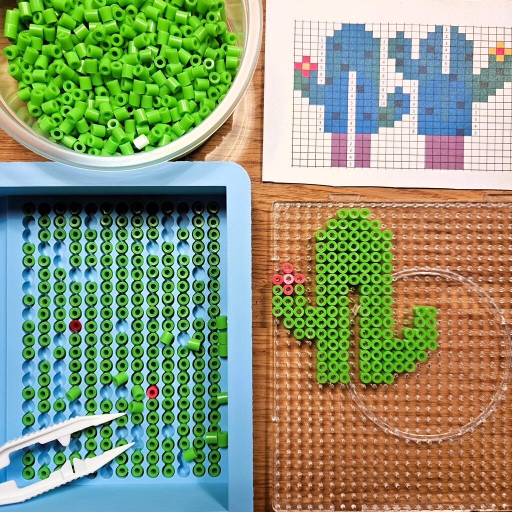 układanie koralików